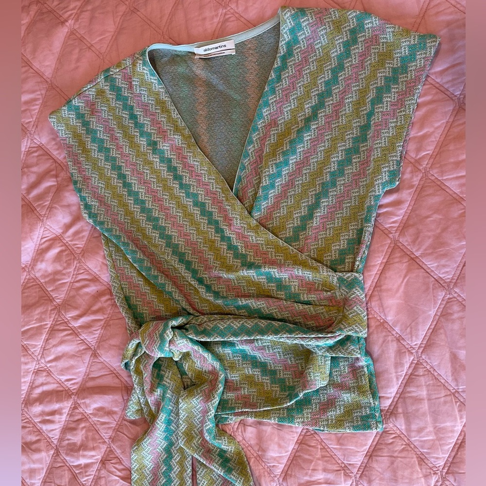 Aldo Martins wrap blouse.  Stunning and perfect for spring/summer